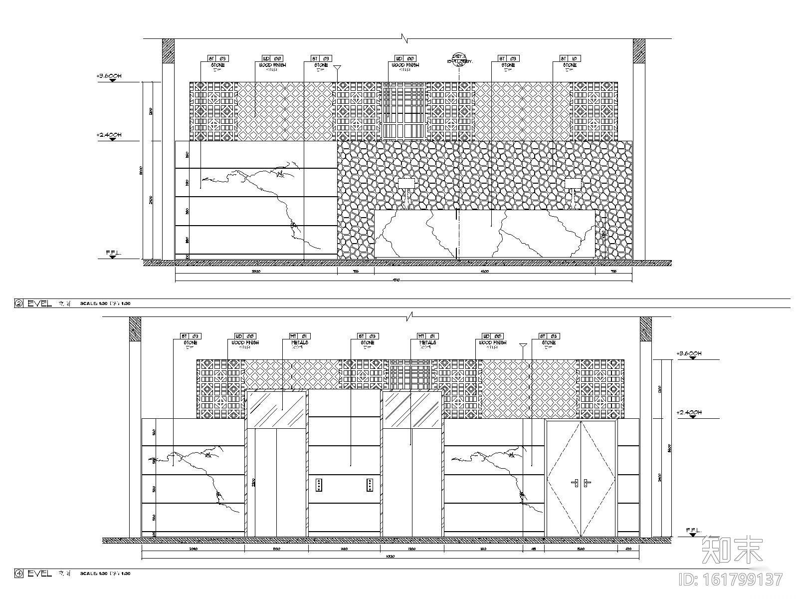 [杭州]五星级度假酒店桑拿设计施工图cad施工图下载【ID:161799137】