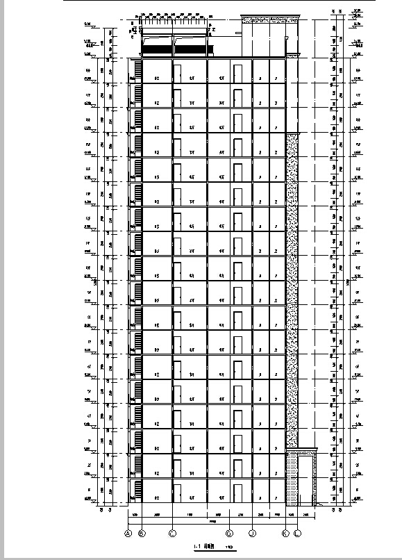 [安徽]高层住宅建筑施工图（含多栋住宅建筑及地下车库图...cad施工图下载【ID:149776124】