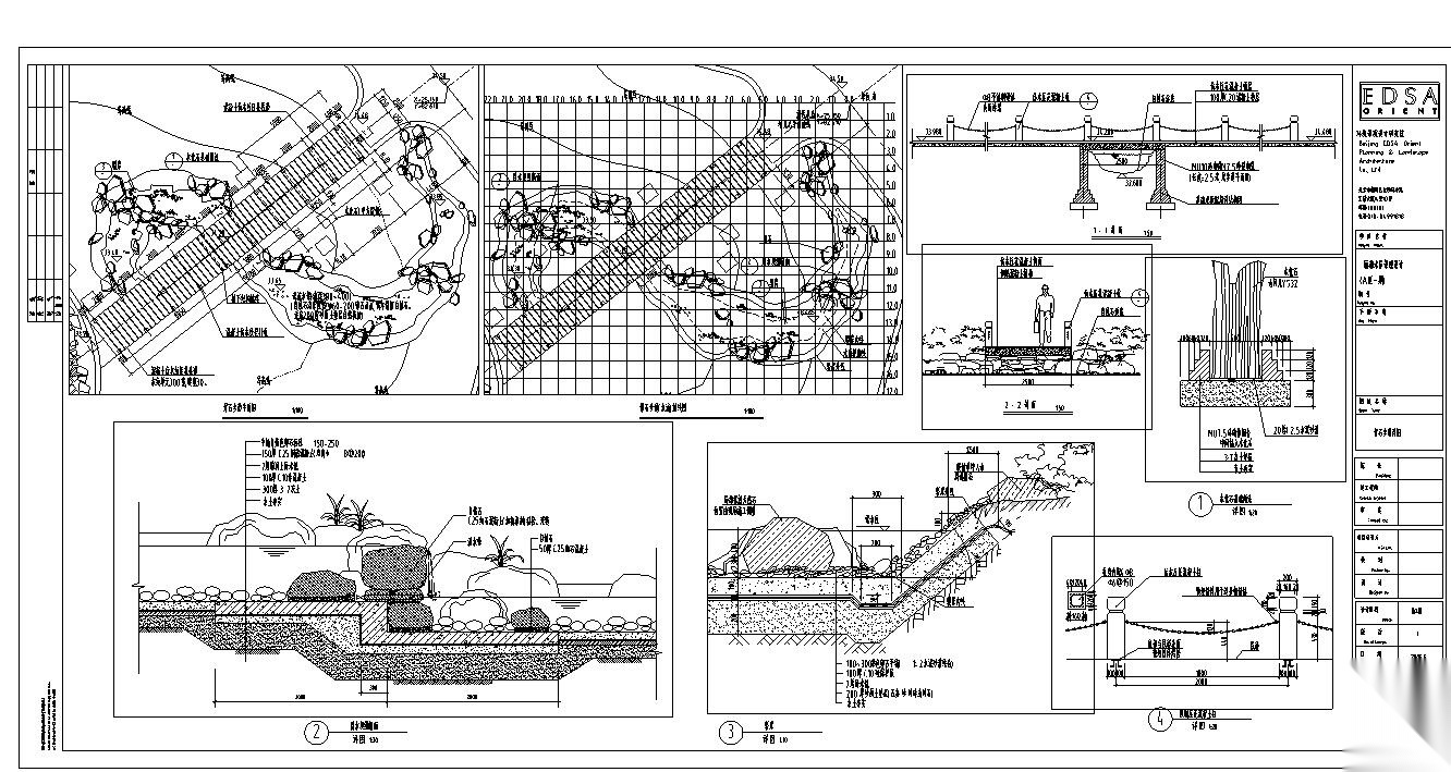 太平洋城环境景观施工图设计（包含35个​CAD）cad施工图下载【ID:161028196】