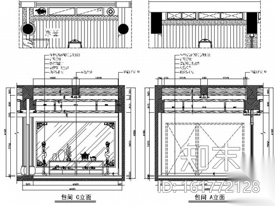 [临海]古色古香高档中式茶庄装修施工图cad施工图下载【ID:161772128】