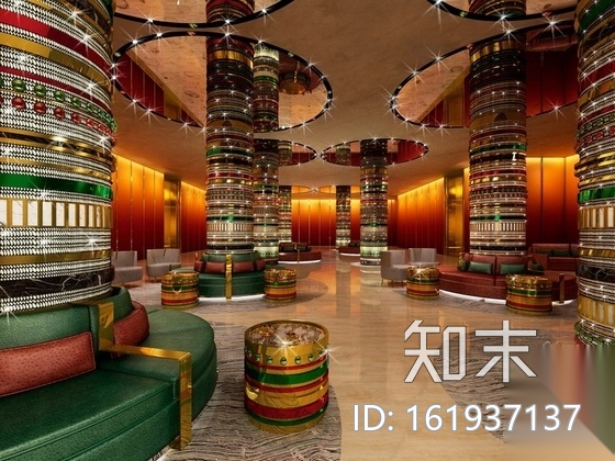 [三亚]全球顶级酒店时尚会议中心装修设计施工图（含效果...cad施工图下载【ID:161937137】