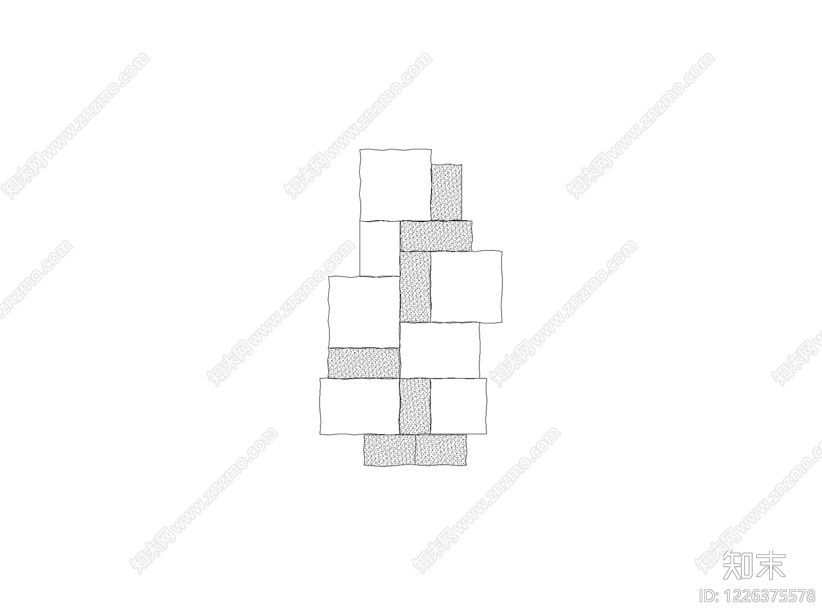 现代填充图案CAD图纸