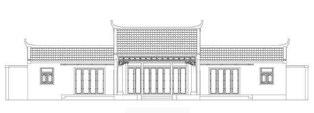 徽派四合院建筑设计施工图cad施工图下载【ID:165626193】