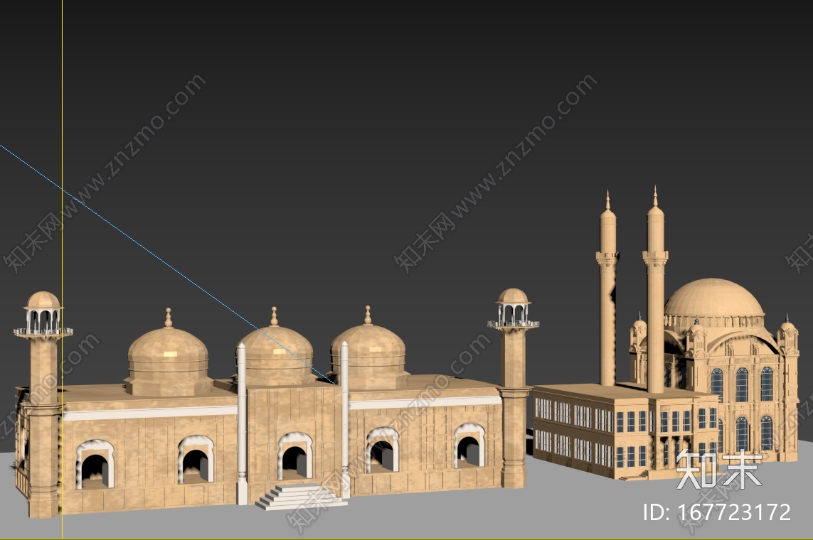 欧式建筑CG模型下载【ID:167723172】