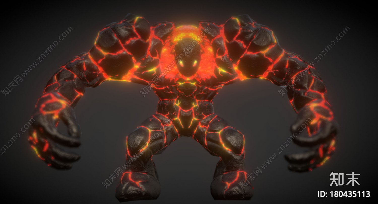 火元素怪物CG模型下载【ID:180435113】
