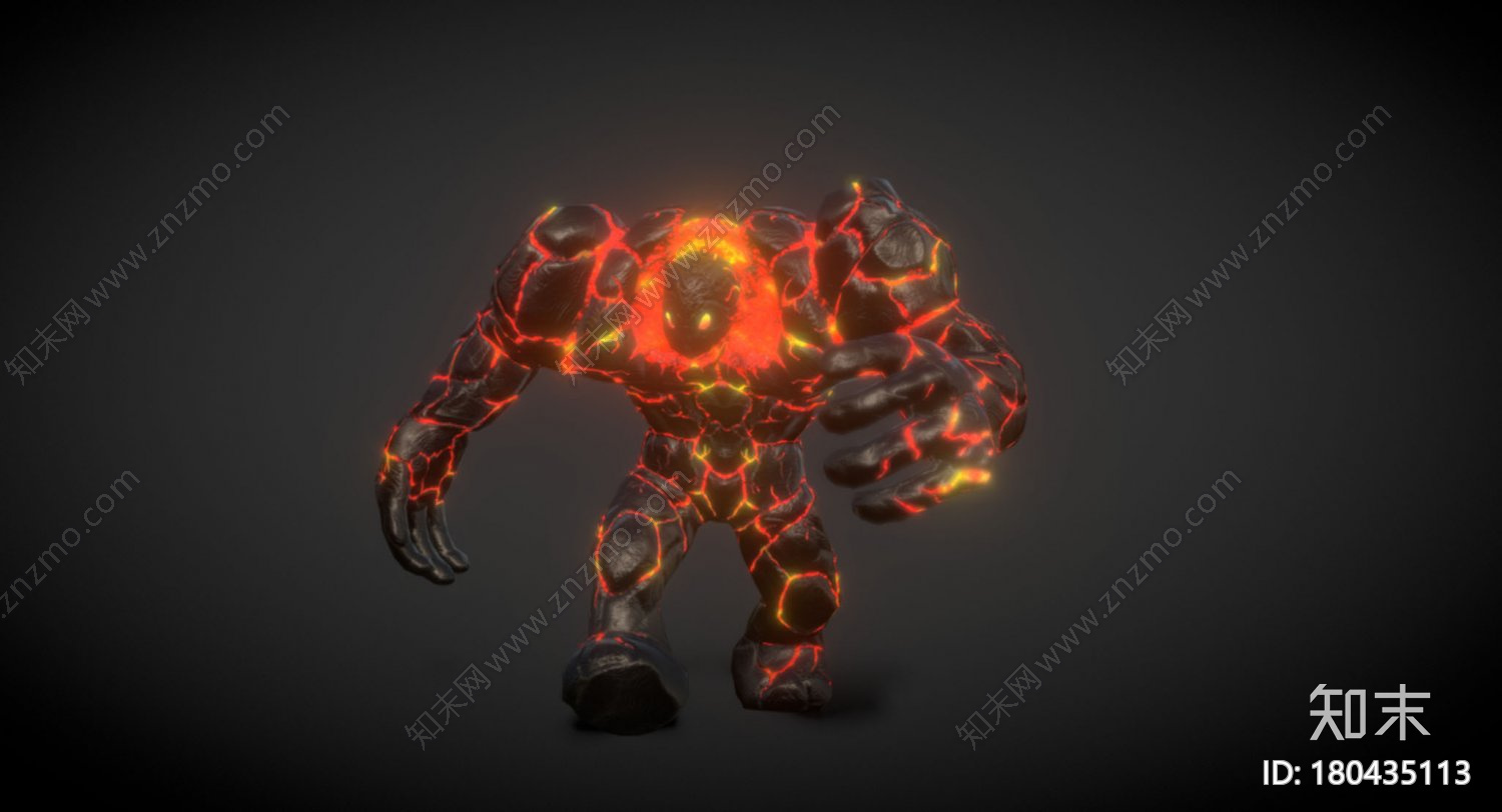 火元素怪物CG模型下载【ID:180435113】