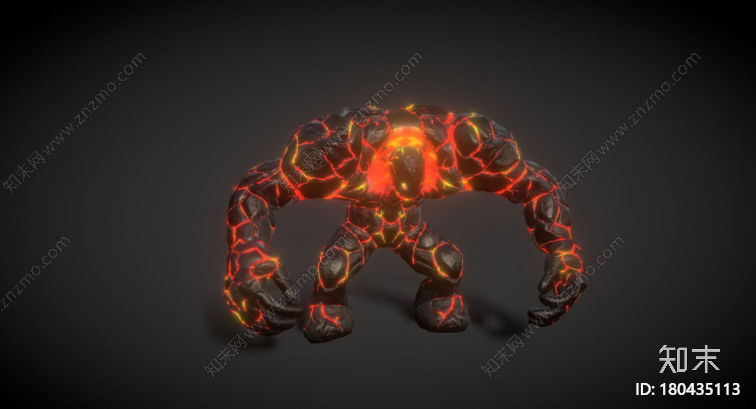 火元素怪物CG模型下载【ID:180435113】
