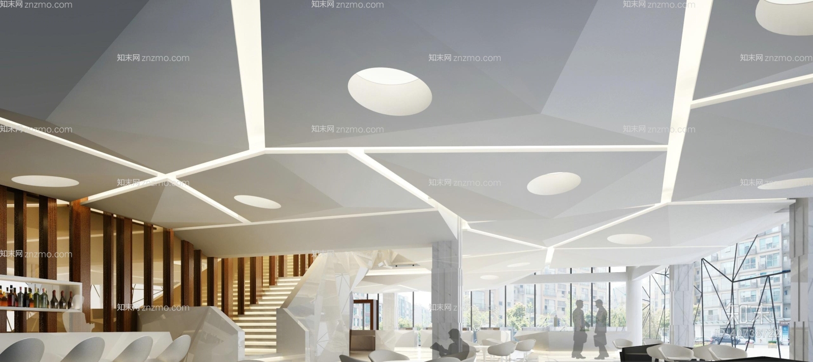 现代酒店大堂3D模型下载【ID:40738722】