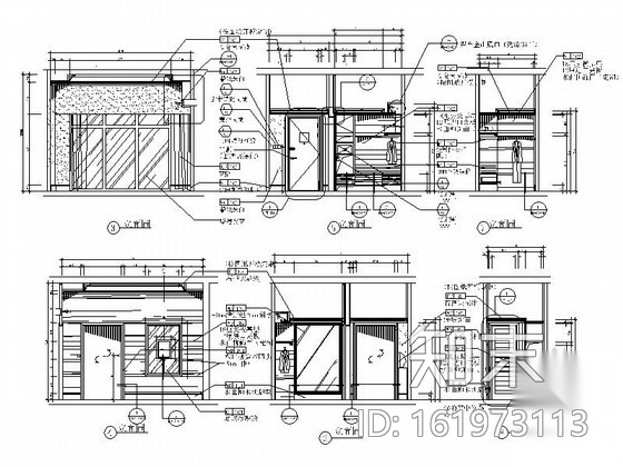 [深圳]豪华酒店顶层现代客房室内施工图cad施工图下载【ID:161973113】