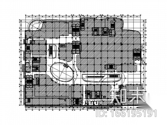 [河北]购物公园椭圆中庭施工图cad施工图下载【ID:166195191】