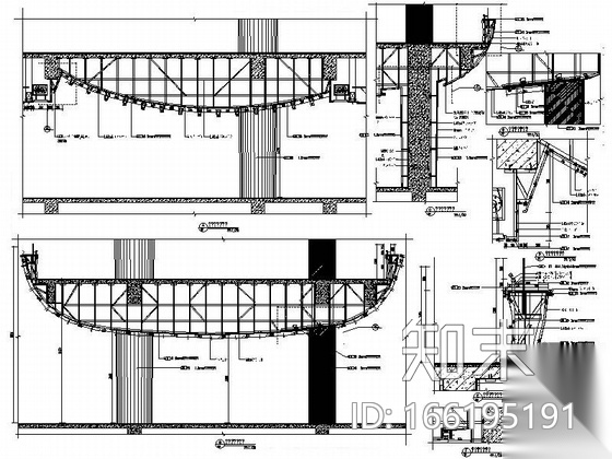 [河北]购物公园椭圆中庭施工图cad施工图下载【ID:166195191】