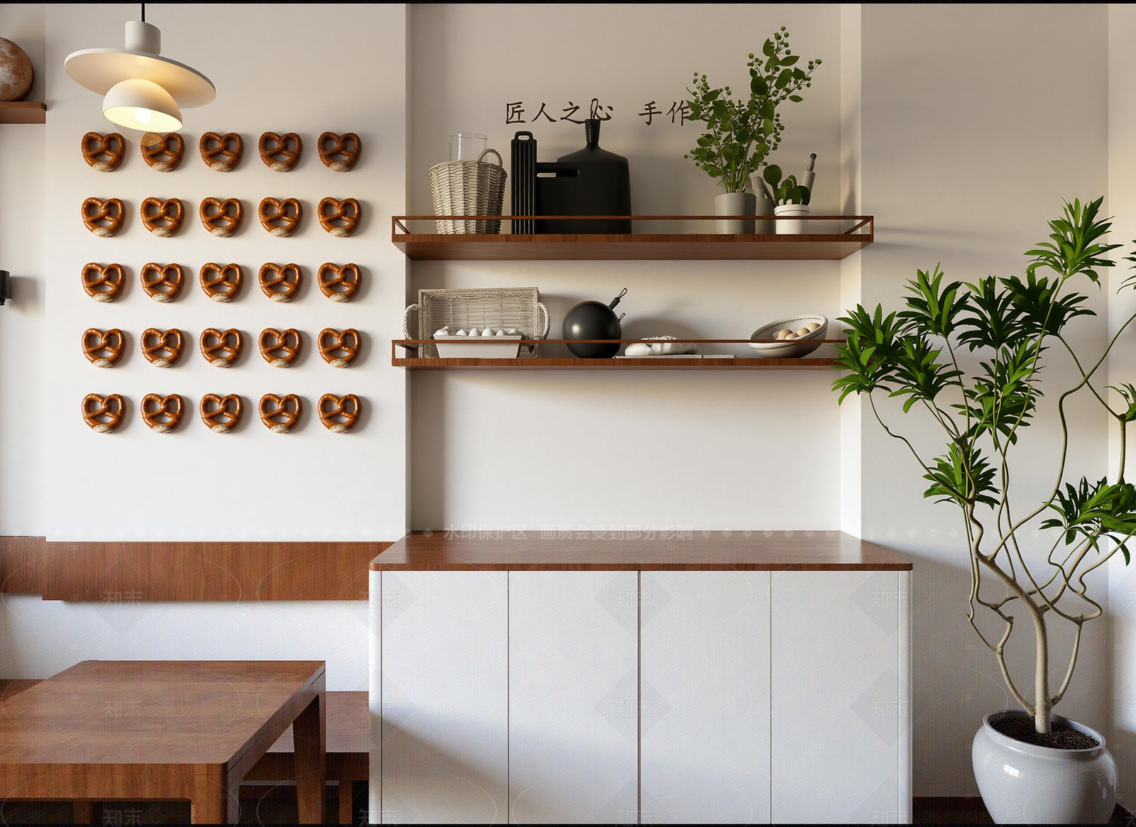 日式家居餐厅3D模型下载【ID:1214980820】