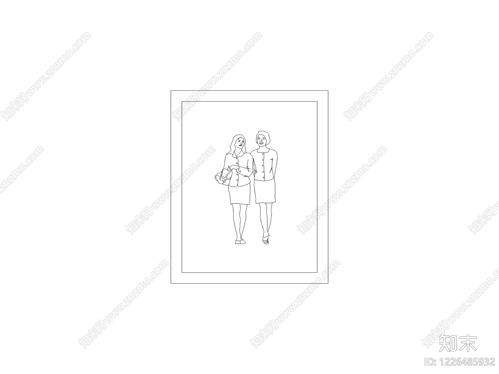 人物cad施工图下载【ID:1226485932】