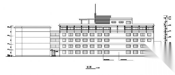 某五层宾馆建筑施工图cad施工图下载【ID:151519198】