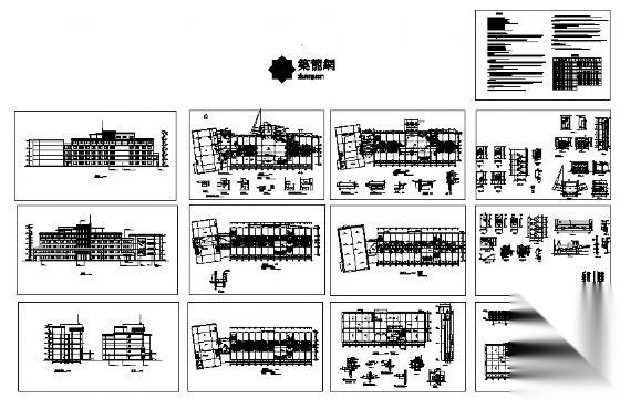 某五层宾馆建筑施工图cad施工图下载【ID:151519198】