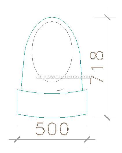 马桶cad施工图下载【ID:179275106】