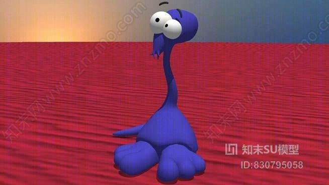 三维卡通人物pompisblueSU模型下载【ID:830795058】