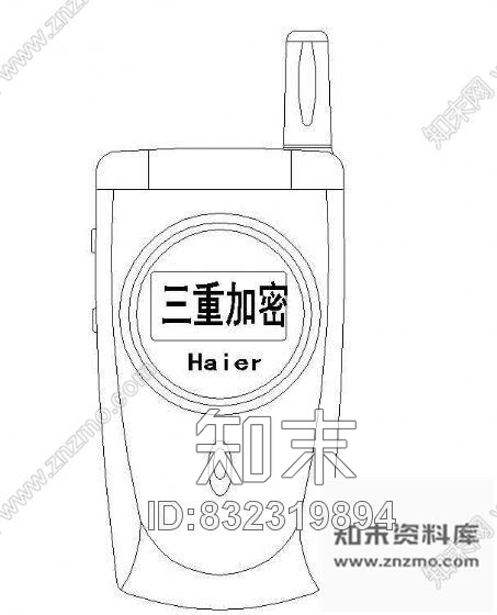 图块/节点手机图块cad施工图下载【ID:832319894】