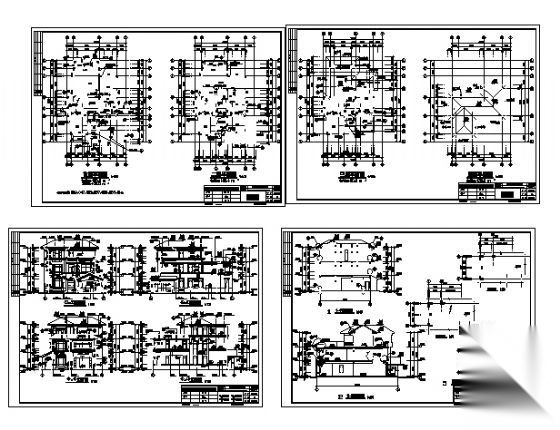 广东东莞某三层别墅（3-426型）建筑结构图施工图下载【ID:149920162】