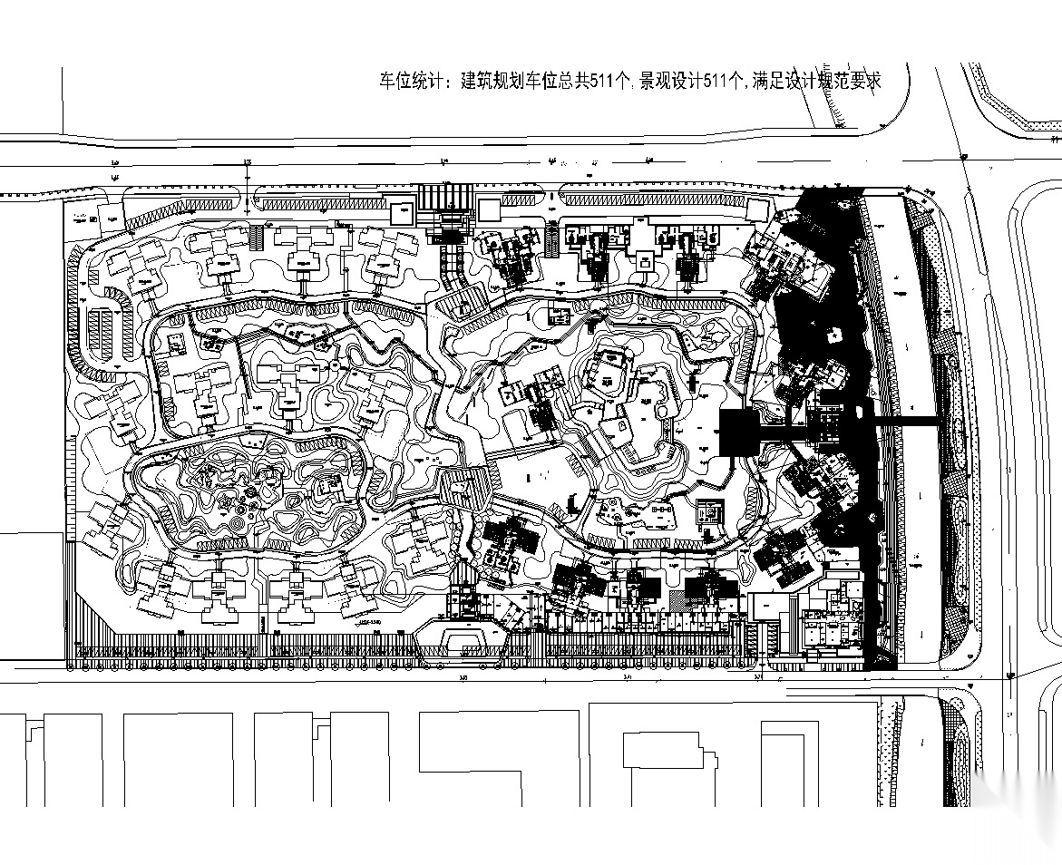 [广东]佛山绿岛湖住宅景观设计CAD平面图（含：方案文本...施工图下载【ID:161015150】
