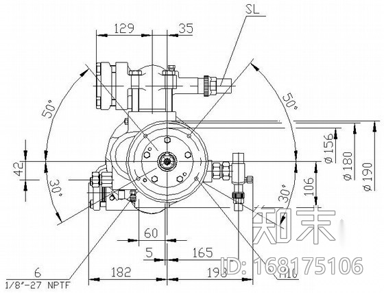 热泵单螺杆式压缩机大样图(英文)施工图下载【ID:168175106】