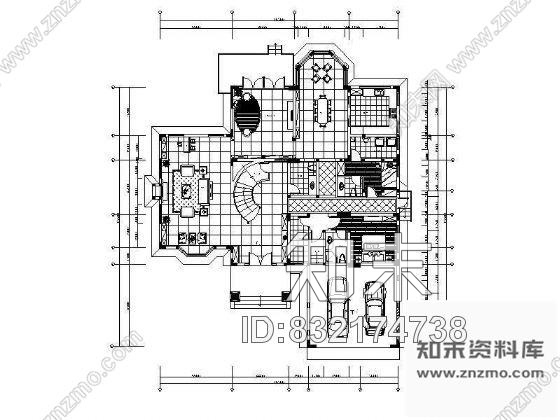 图块/节点两层别墅平面图设计cad施工图下载【ID:832174738】