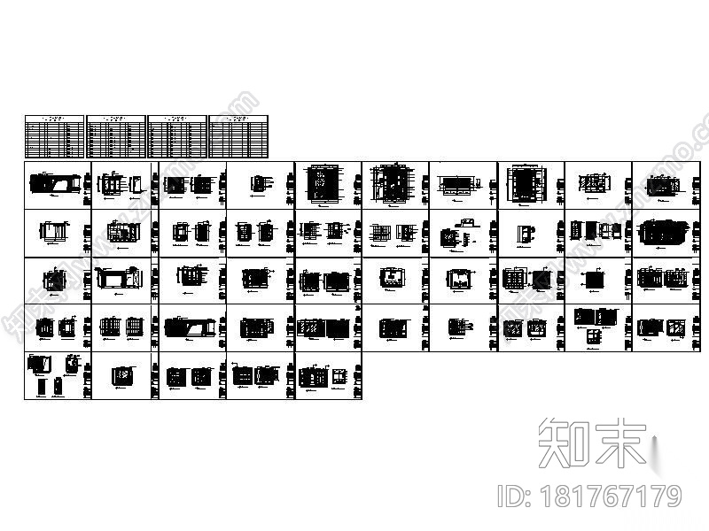 [广东]海景别墅样板施工图cad施工图下载【ID:181767179】