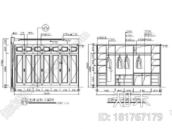 [广东]海景别墅样板施工图cad施工图下载【ID:181767179】