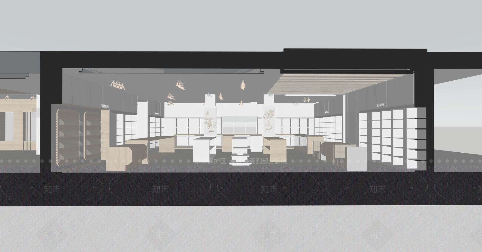 现代药店SU模型下载【ID:1215976978】