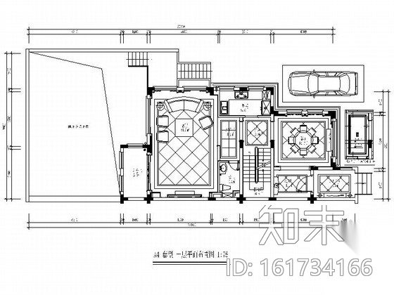 [三亚]典雅欧式三层别墅样板房CAD装修图（含效果）施工图下载【ID:161734166】