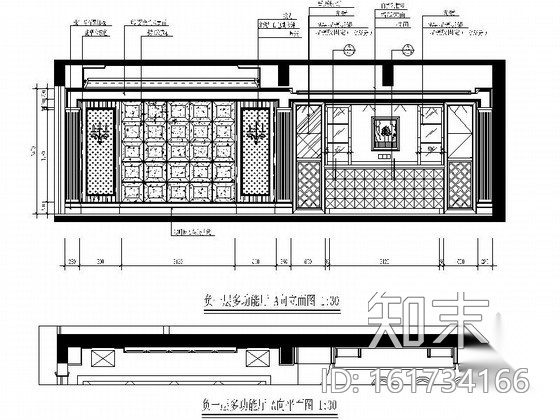 [三亚]典雅欧式三层别墅样板房CAD装修图（含效果）cad施工图下载【ID:161734166】
