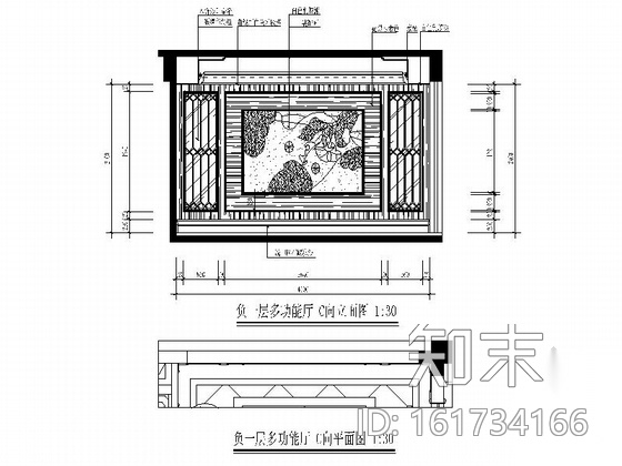 [三亚]典雅欧式三层别墅样板房CAD装修图（含效果）cad施工图下载【ID:161734166】