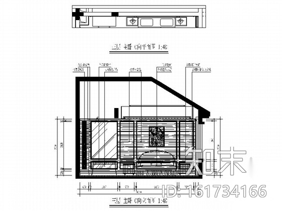 [三亚]典雅欧式三层别墅样板房CAD装修图（含效果）cad施工图下载【ID:161734166】