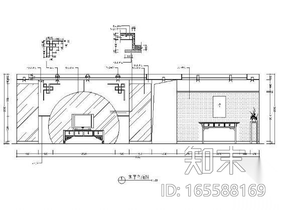 [毕业设计]四室两厅设计图cad施工图下载【ID:165588169】