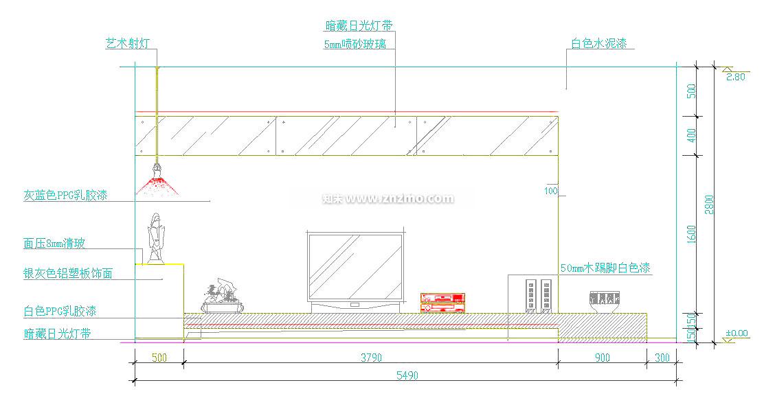 电视cad施工图下载【ID:182211151】