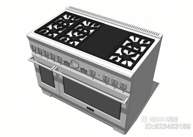 燃气灶SU模型下载【ID:523453159】