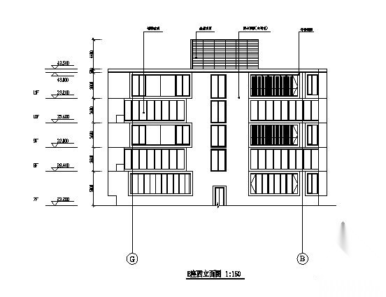 北展综合楼建筑施工图cad施工图下载【ID:164862149】