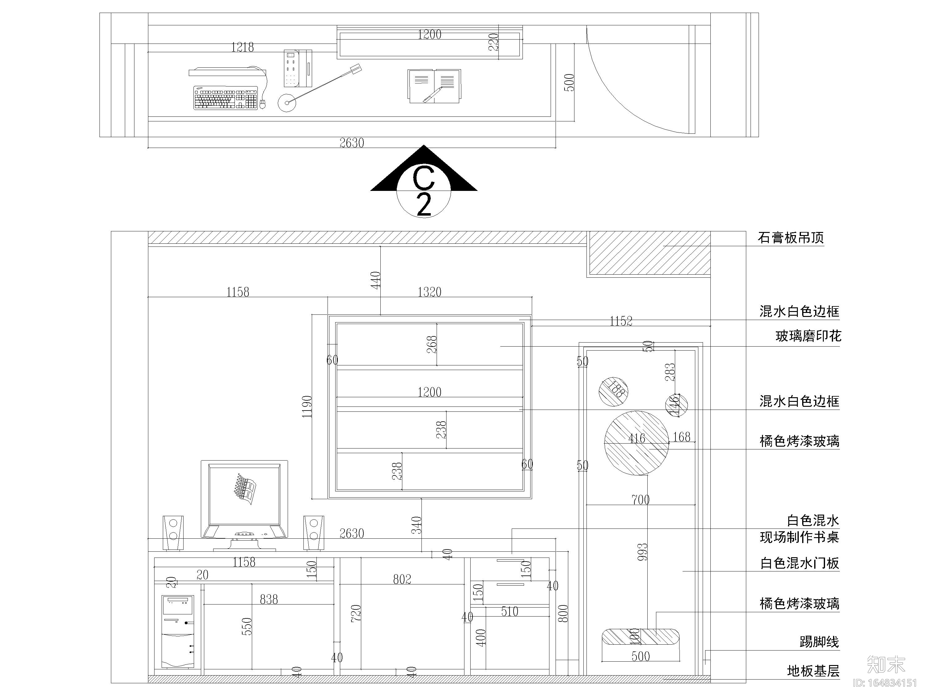 [湖南]325㎡欧式四居室三层别墅施工图+实景施工图下载【ID:164834151】