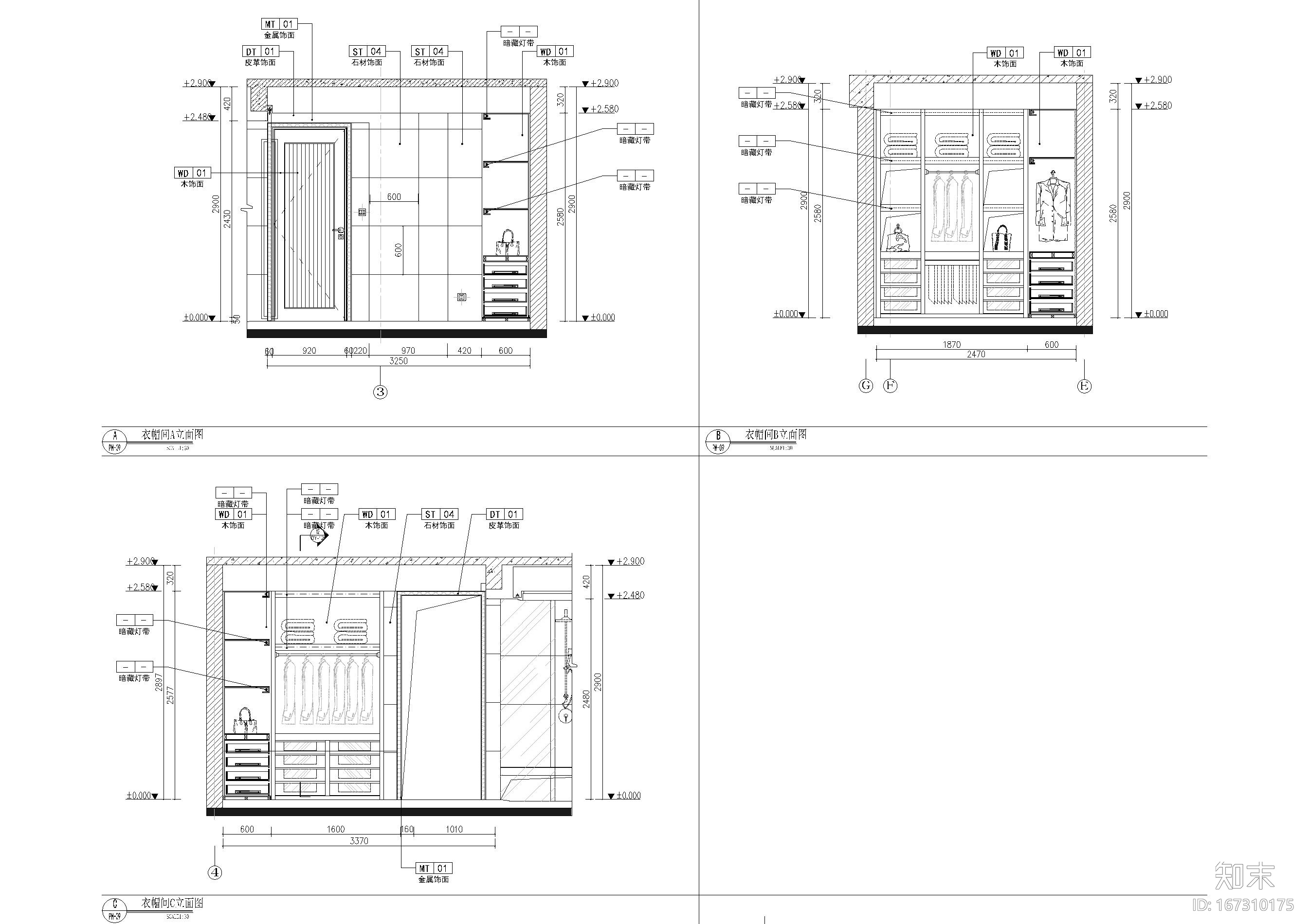 [河北]石家庄新源燕府9#样板房施工图+实景cad施工图下载【ID:167310175】