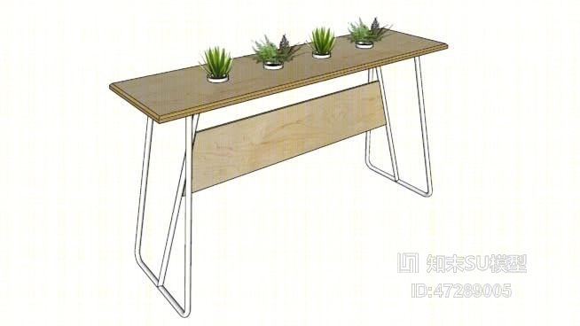 桦木层-液体当代家具Trapez高表SU模型下载【ID:47289005】