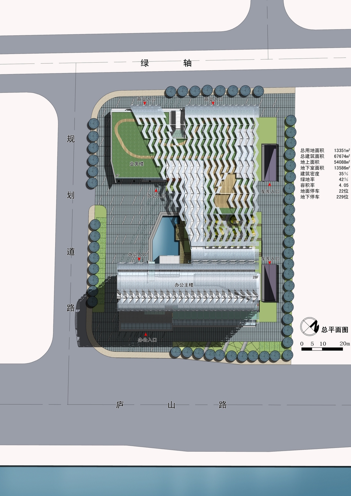 [南京]现代风格综合楼办公楼（CAD+SU+文本）施工图下载【ID:149933127】