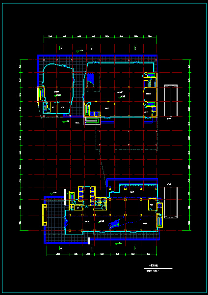 [南京]现代风格综合楼办公楼（CAD+SU+文本）cad施工图下载【ID:165944115】