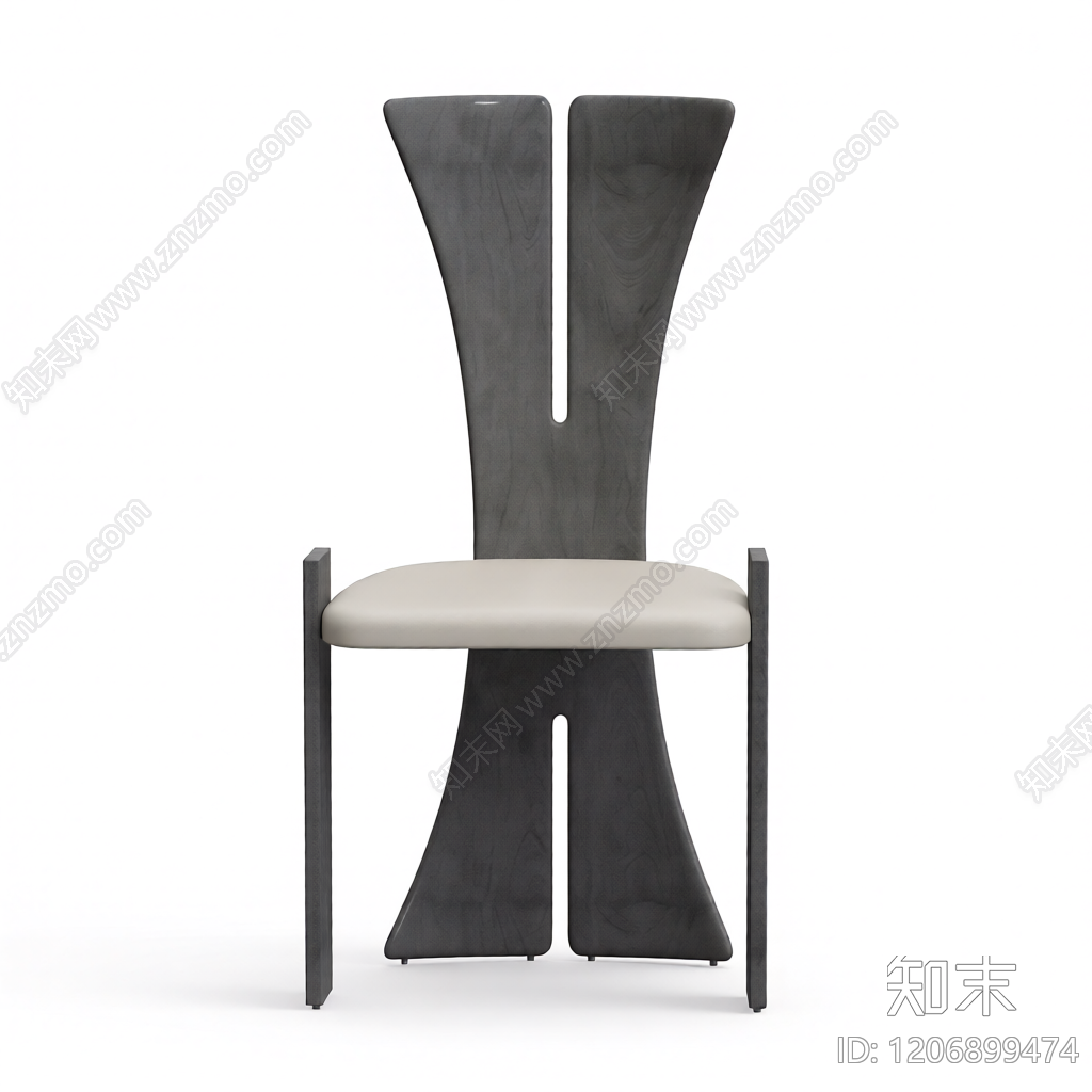 现代木质椅3D模型下载【ID:1206899474】