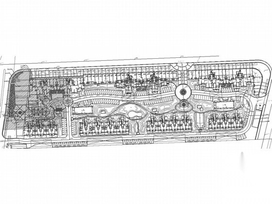 [江苏]高档住宅小区广场景观规划设计施工图施工图下载【ID:161022103】