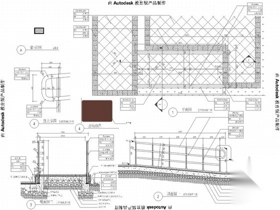 [江苏]高档住宅小区广场景观规划设计施工图cad施工图下载【ID:161022103】