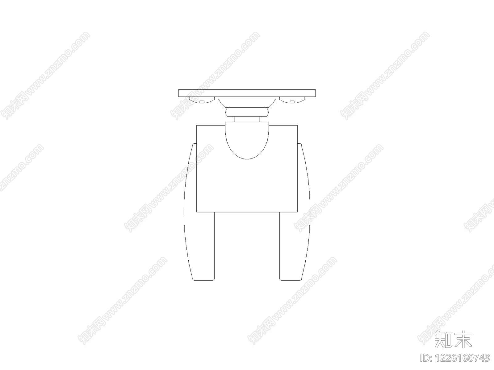现代椅子CAD图纸