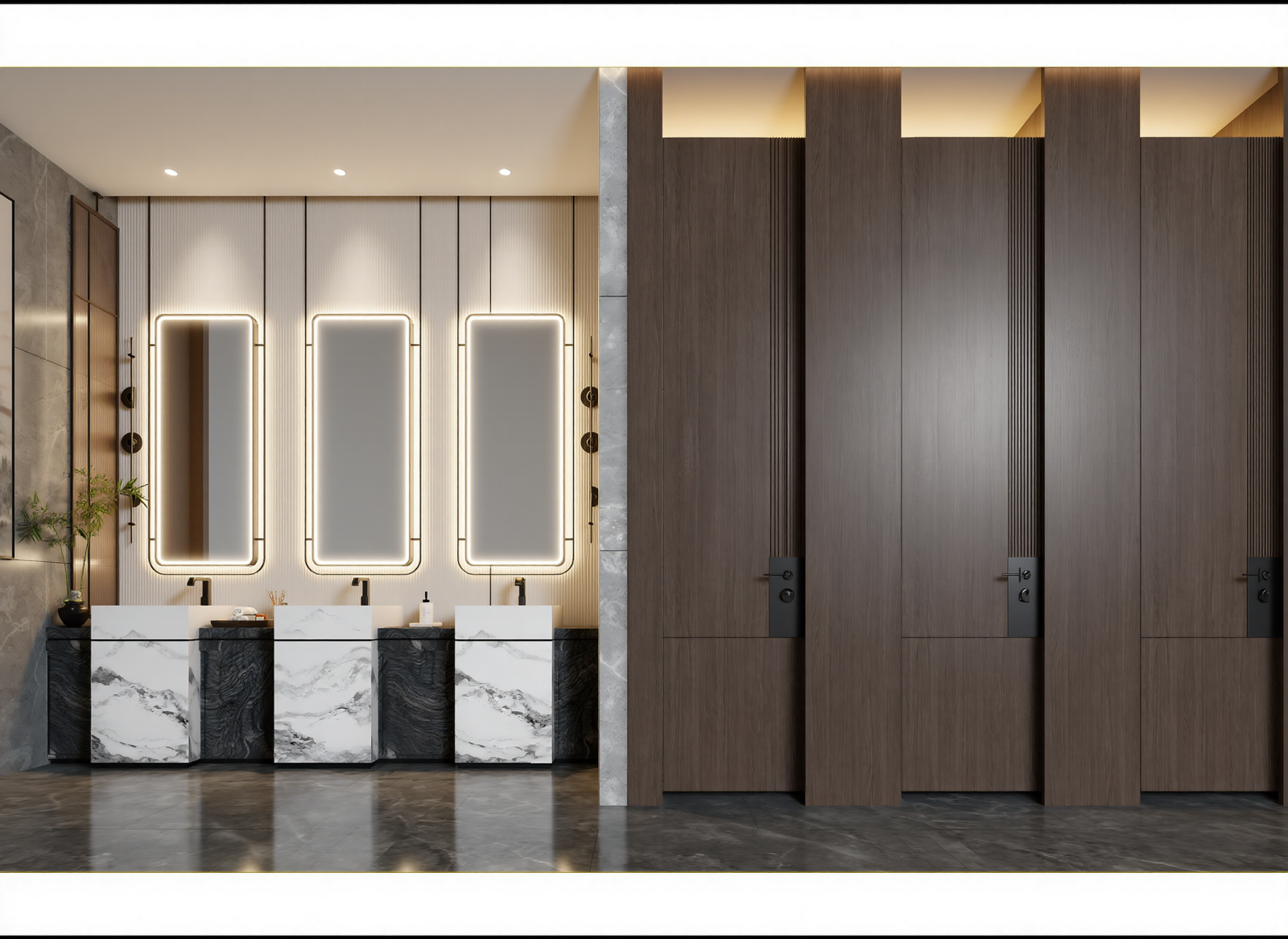 新中式酒店卫生间3D模型下载【ID:1214657434】