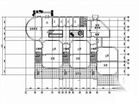 2层简欧风格幼儿园建筑设计施工图cad施工图下载【ID:165933119】