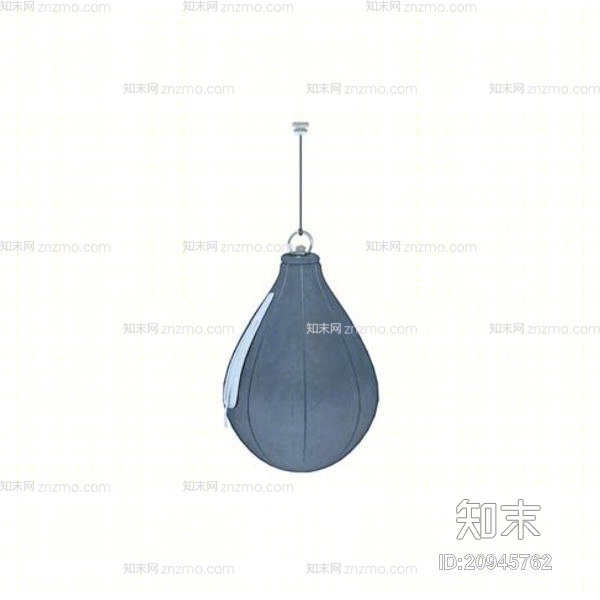 灰色布艺沙袋3D模型下载【ID:20945762】