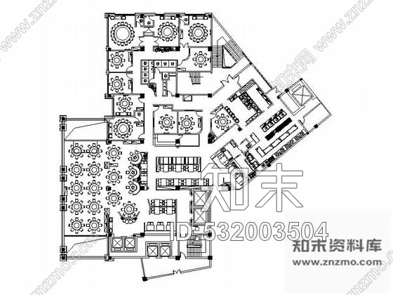 施工图原创全国连锁现代中餐饭馆室内装修施工图cad施工图下载【ID:532003504】